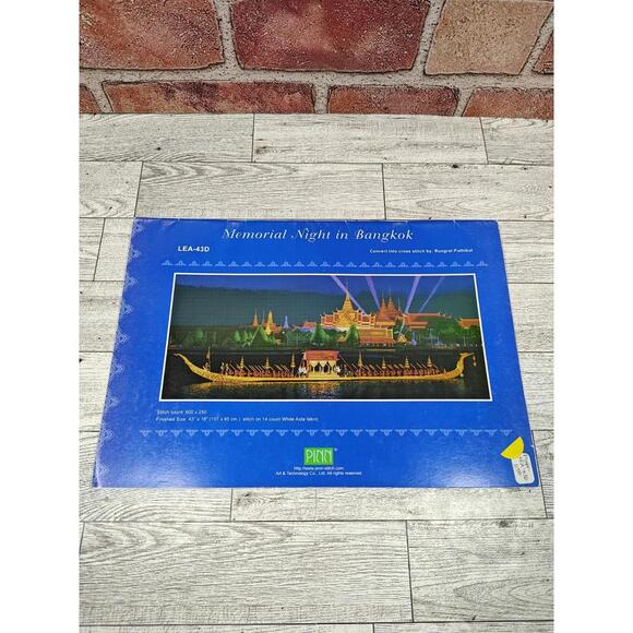2003 PINN Memorial Night In Bangkok Cross Stitch Book LEA-43D Pattern Only - Picture 1 of 8